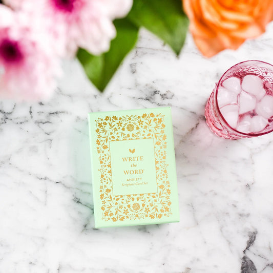 Card Set For Anxiety; Scripture, Write the Word