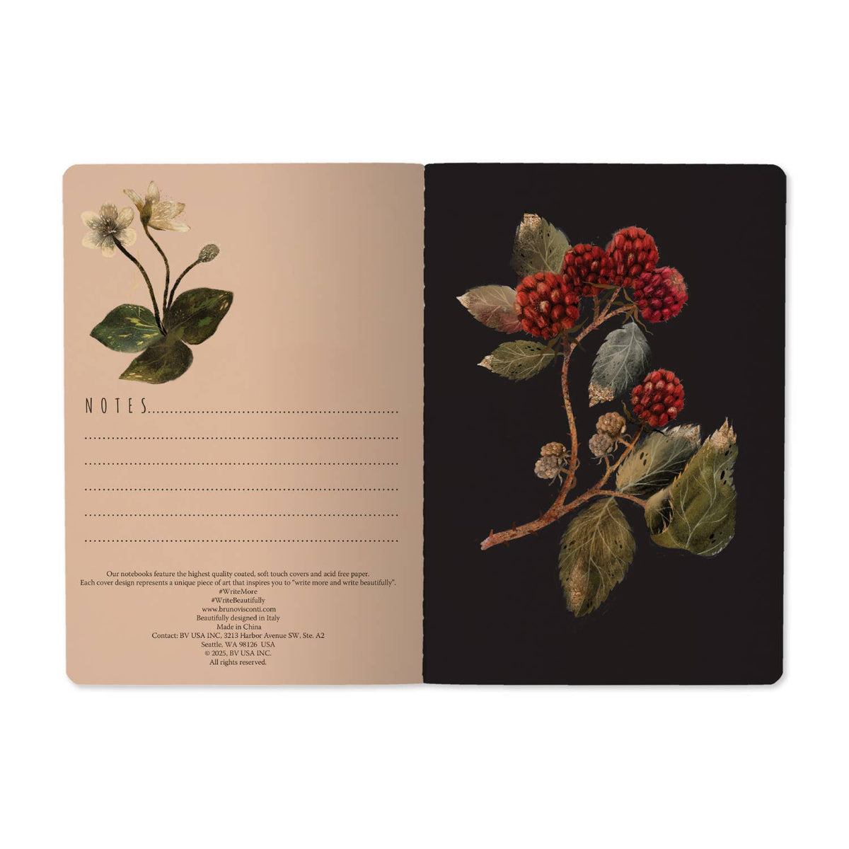 Notebook; Forest Sparrows (A5) | BV by Bruno Visconti