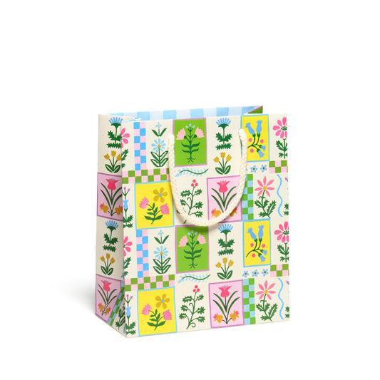 Medium Gift Bag; Retro Flower