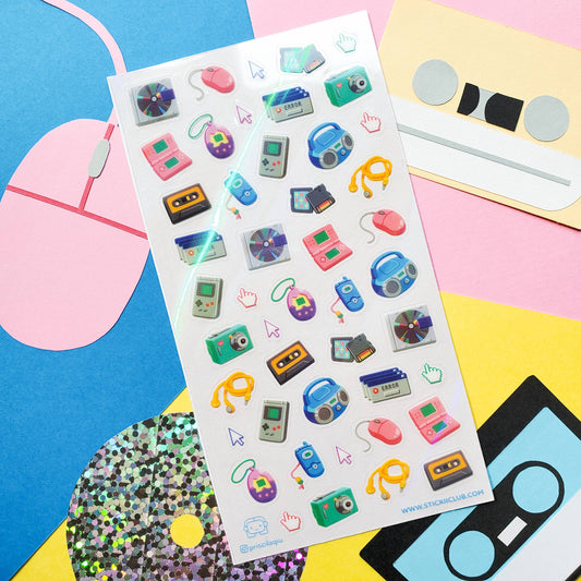 Stickii Sticker Sheet; Electronic World