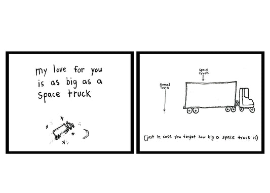 Greeting Card; Space Truck