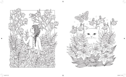 Mature Coloring Book; Luna