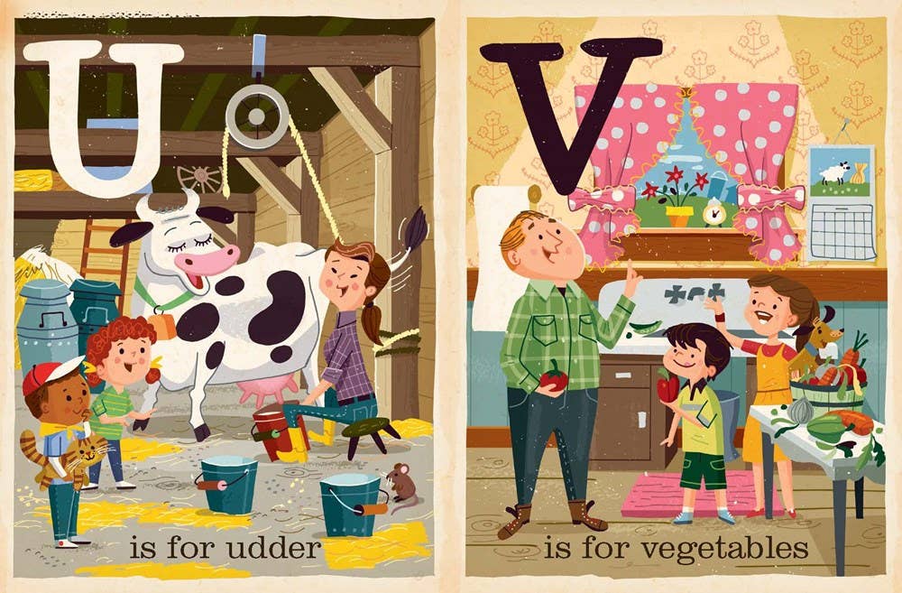 Alphabet Board Book; F is for Farm