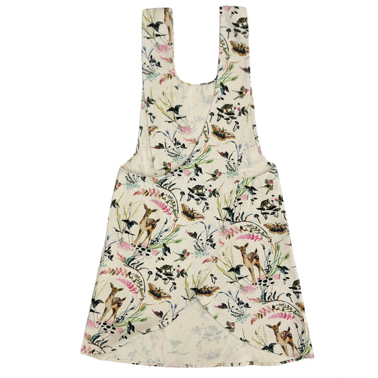 Pinafore Apron; Deep Forest (100% Cotton)
