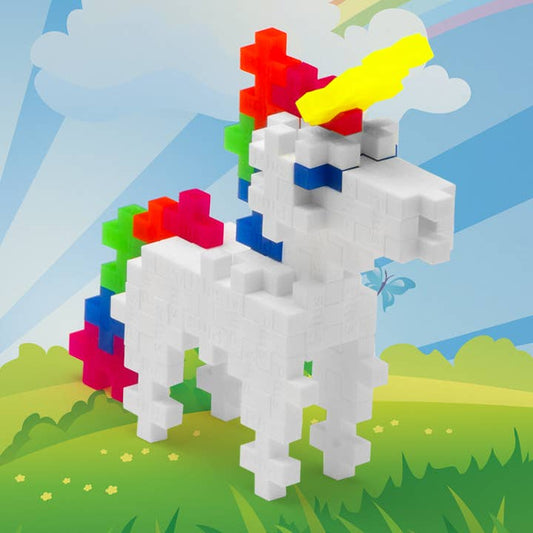 Interlocking Blocks; Unicorn (With Travel Tube)