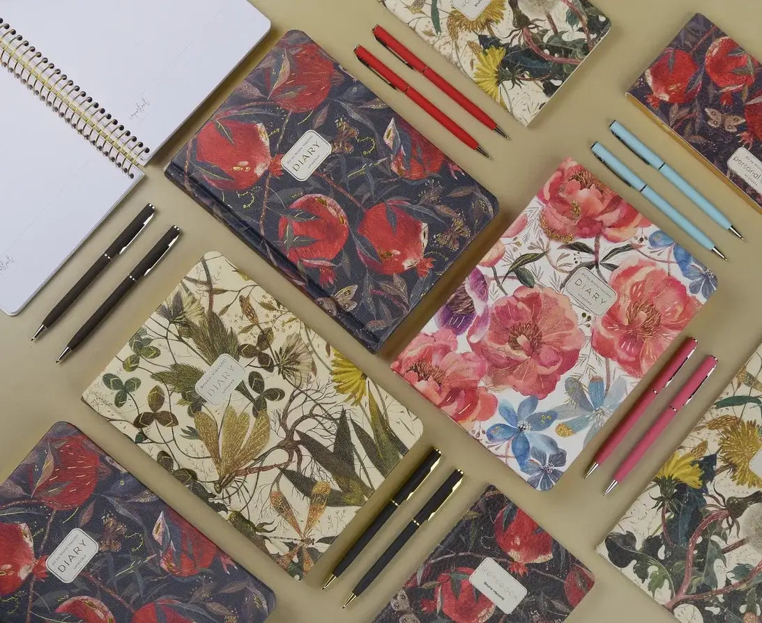 Journal; Heaven Flowers (A5 Vegan Leather Hardcover)