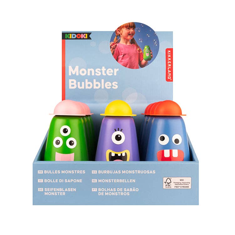 Bubbles; Kidoki Monster Bubbles | Kikkerland