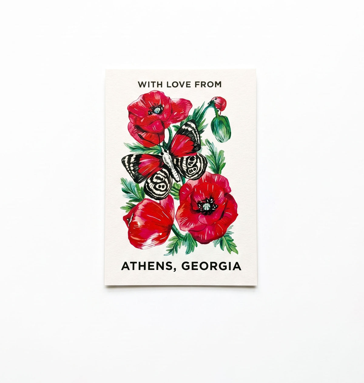 With Love From Athens Georgia Postcard | Made by Shellie