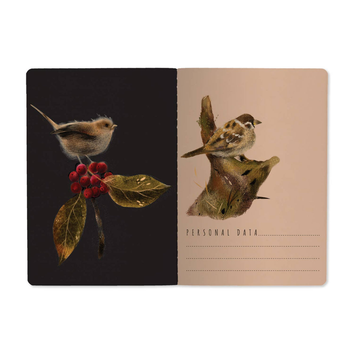 Notebook; Forest Sparrows (A5) | BV by Bruno Visconti