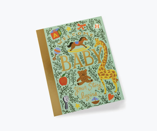 Rifle Paper Co. Baby Card; Storybook