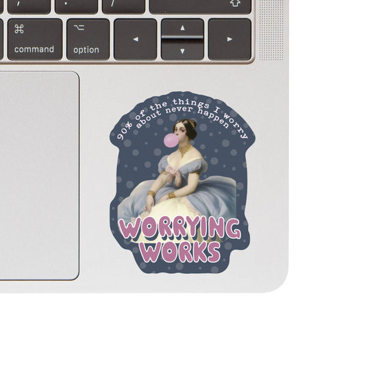 Vinyl Sticker; Victorian Woman (Funny High Quality)