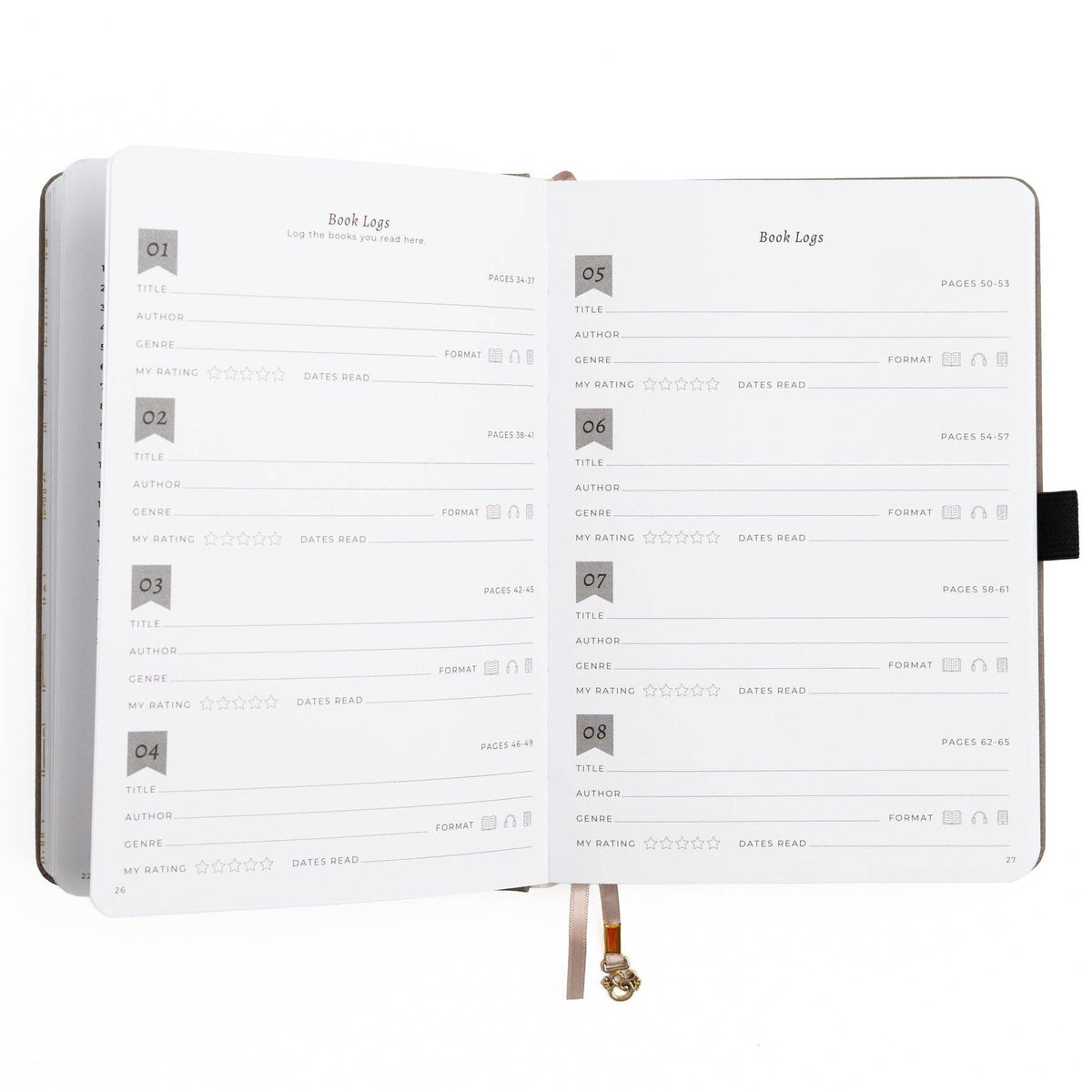 Reading Journal; Vintage Library in Lilac | Archer and Olive