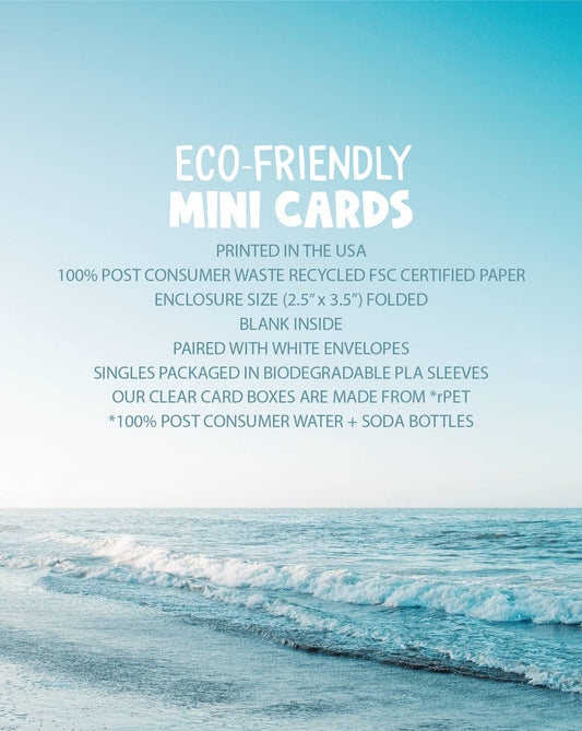 Mini Card; French Bulldog Party Hat