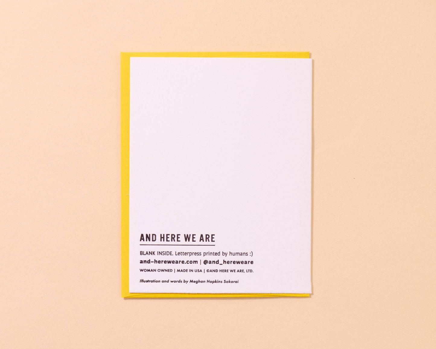 Greeting Card; Loving You is Easy (Letterpress Card)