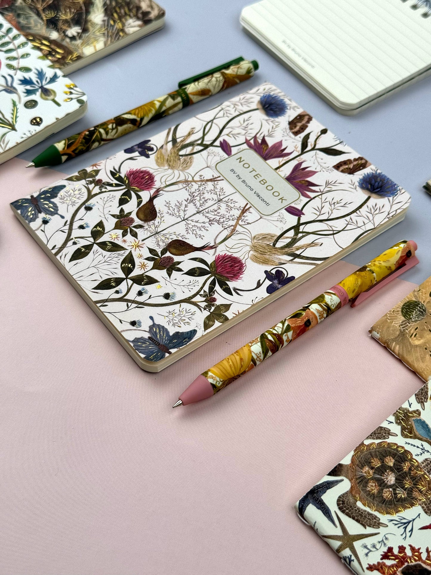 Notebook; Symmetrical Flora - BV by Bruno Visconti