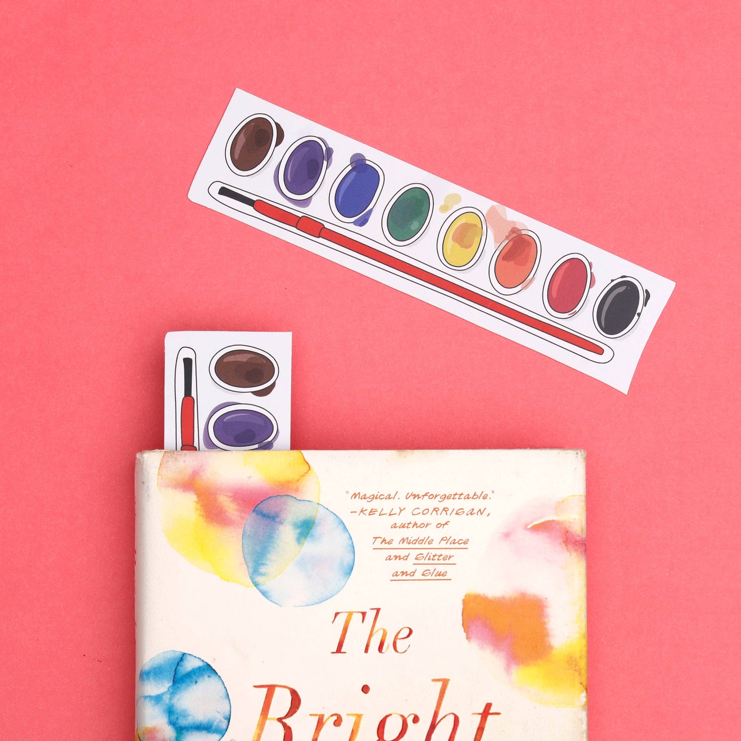 Bookmark; Watercolor Paint Tray (Die Cut ) By Humdrum Paper