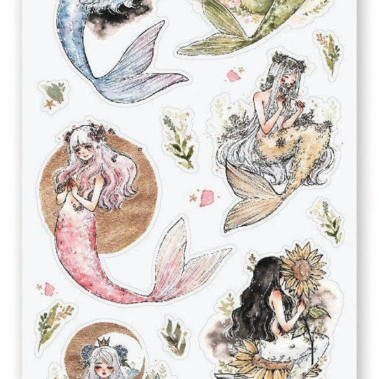 Sticker Sheet; Magical Mermaids