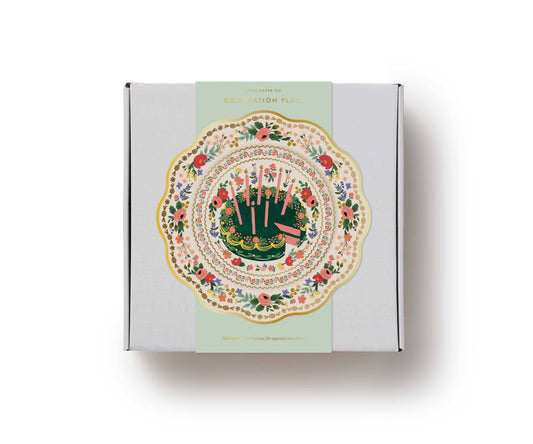Floral Cake Celebration Plate