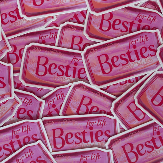 Vinyl Sticker; Besties Coke Can - Made By Shellie