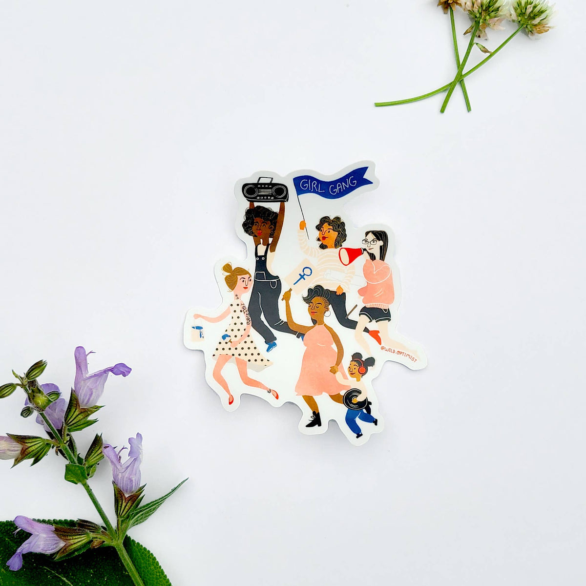 Vinyl Sticker; Girl Gang | Wild Optimist