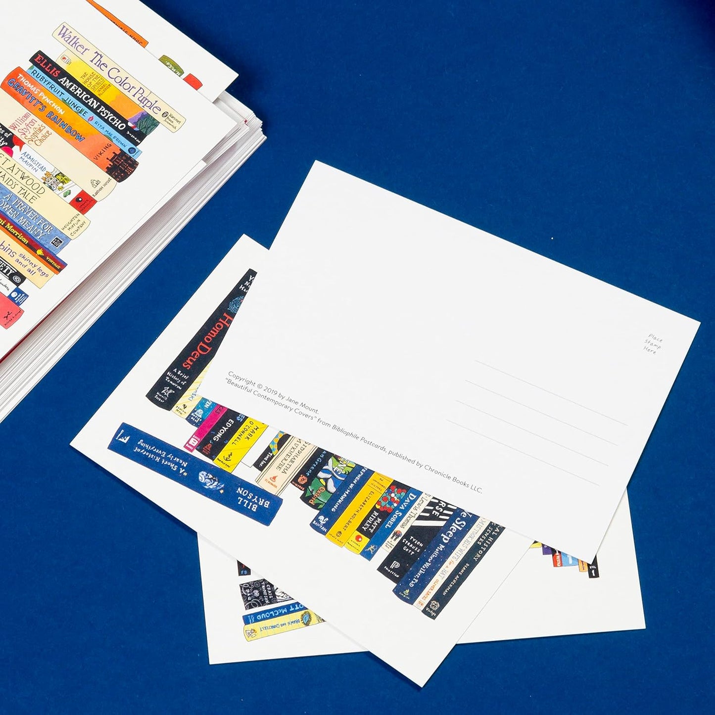 Postcard Set; Bibliophile By Jane Mount (50 Postcards)