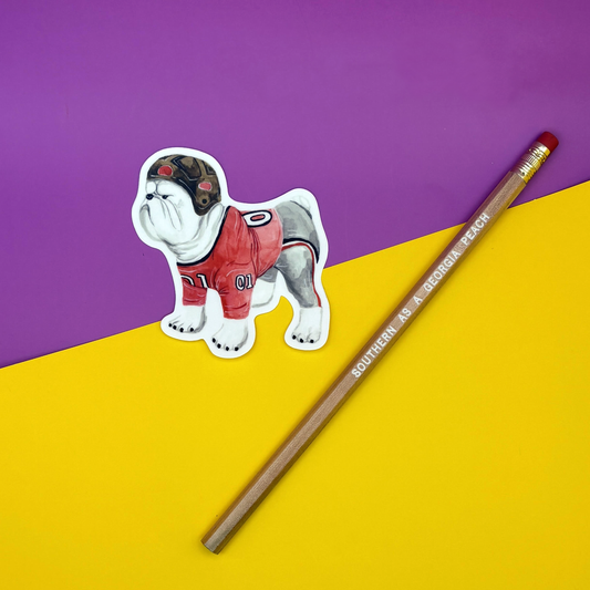 Vinyl Sticker; Vintage UGA Bulldog - Made By Shellie