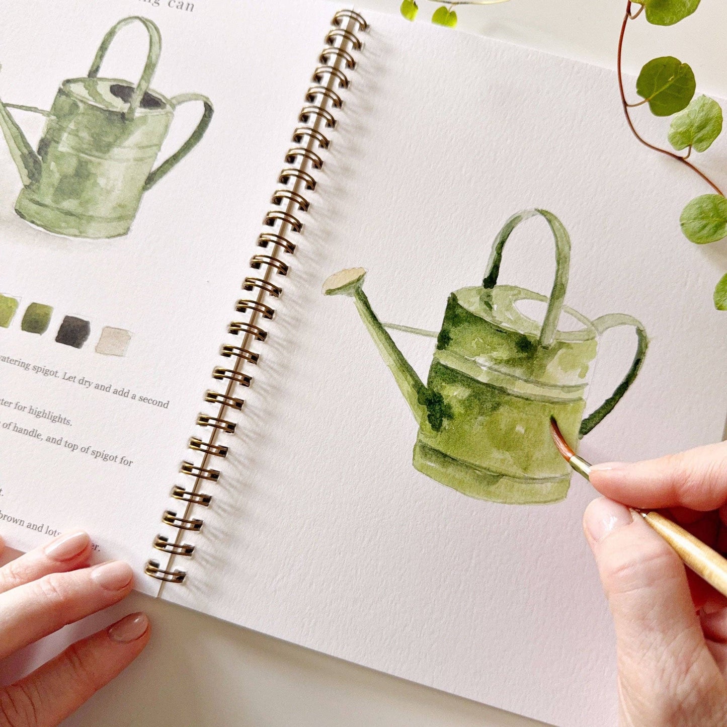 Watercolor Workbook; Garden By Emily Lex