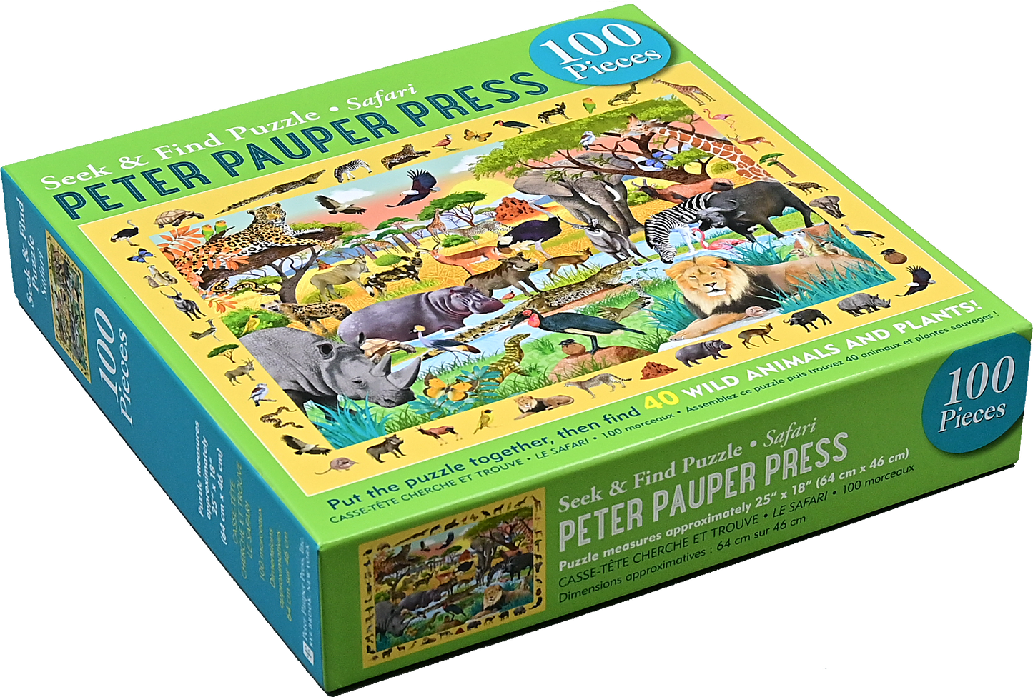 Jigsaw Puzzle; Safari Seek & Find (100-Piece)