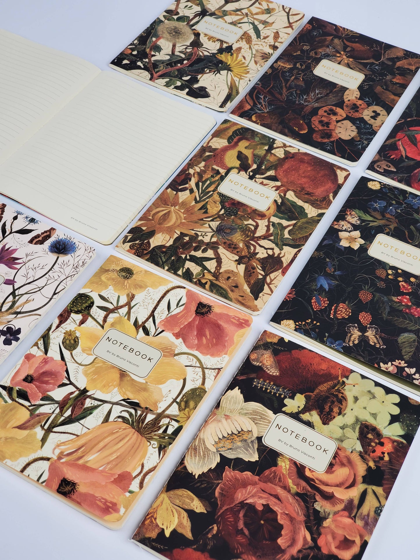 Notebook; Symmetrical Flora - BV by Bruno Visconti