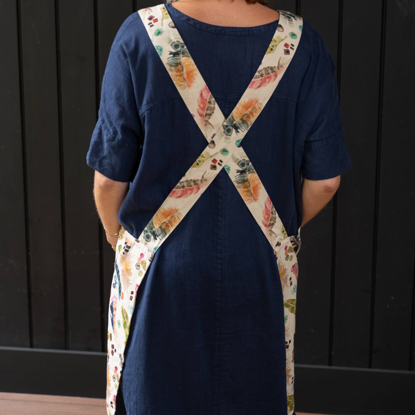 Smock Apron; Feathers