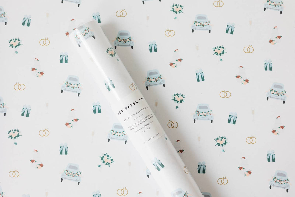Wrapping Paper Roll; Wedding Pattern | Joy Paper Co.