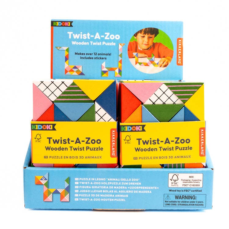 Twist Puzzle; Kidoki Twist-A-Zoo | Kikkerland
