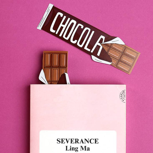 Bookmark; Bar of Chocolate (Die Cut) By Humdrum Paper
