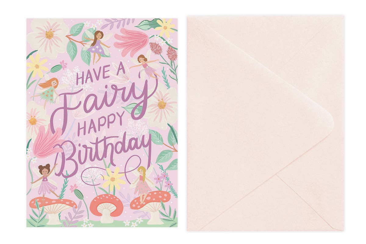 Birthday Card; Fairy Garden