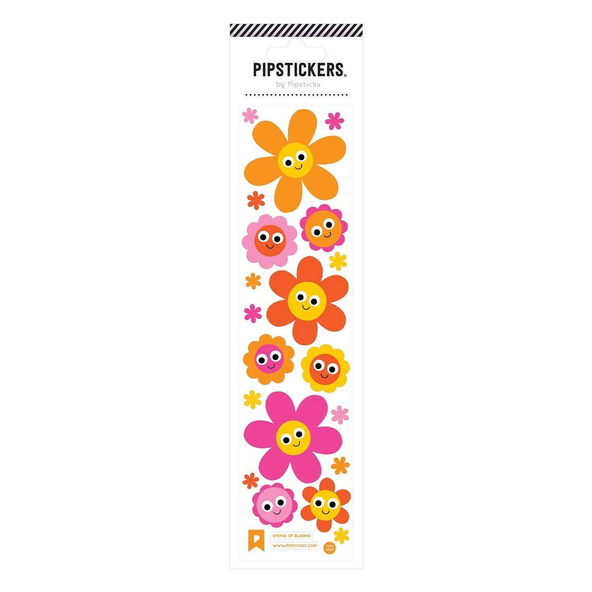 Pipsticks Sticker Sheet; Eyeful of Blooms Googly Eye Stickers