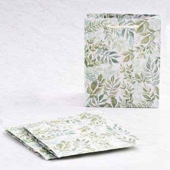 Medium Gift Bag Set; Watercolor Garden (Set of 3)