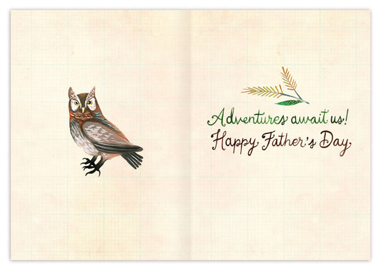 Father's Day Card; For my Dad Adventure Awaits