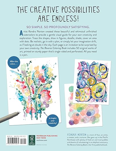 The Reverse Coloring Book; The Book Has the Colors, You Draw the Lines!