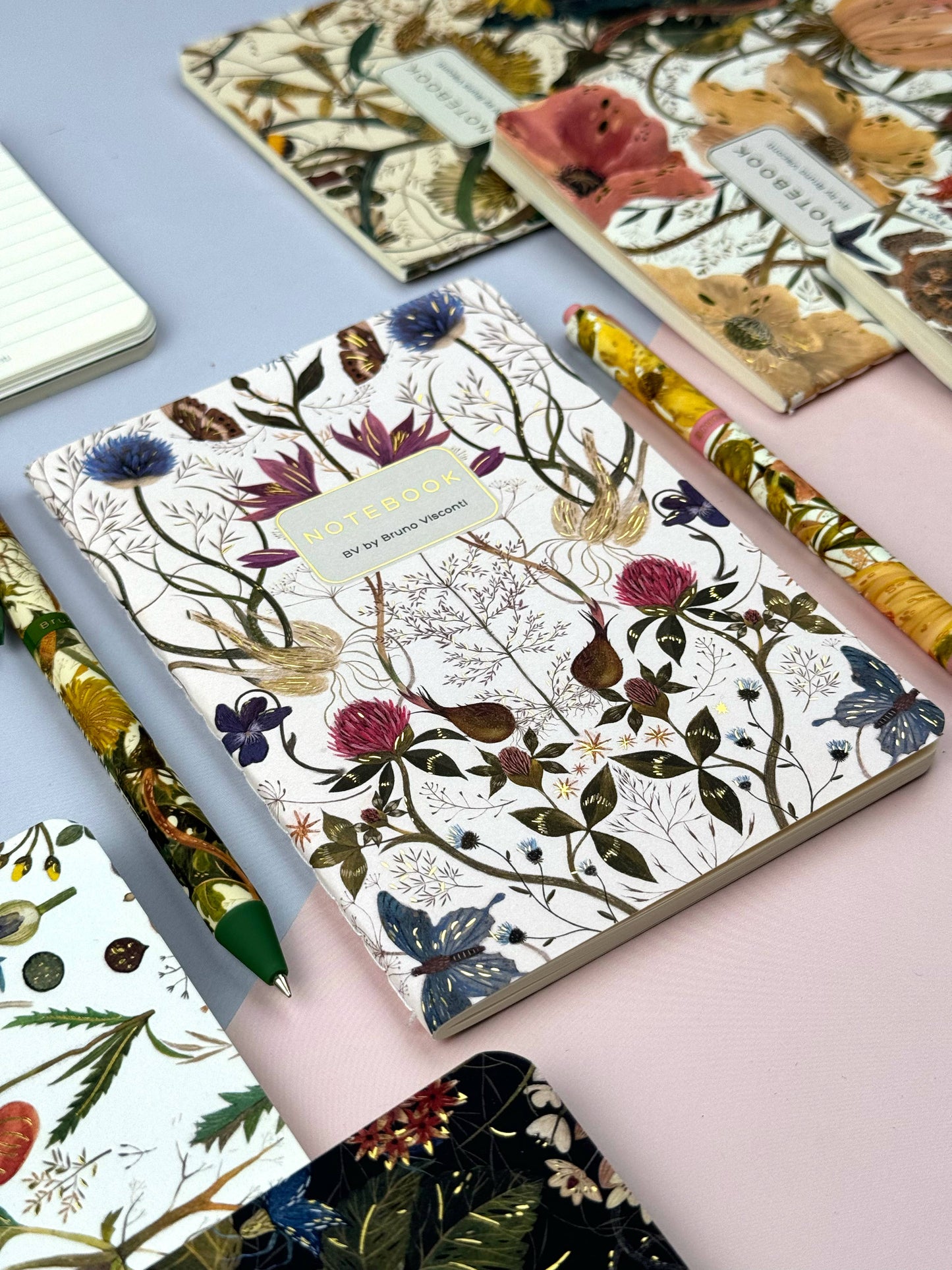 Notebook; Symmetrical Flora - BV by Bruno Visconti