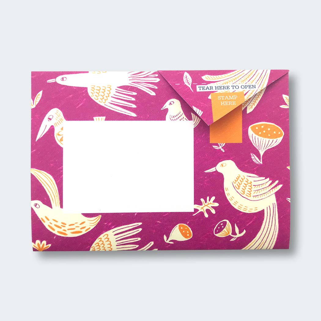 Folding Letter Set; Fig & Feather Pigeon | Pigeon Posted