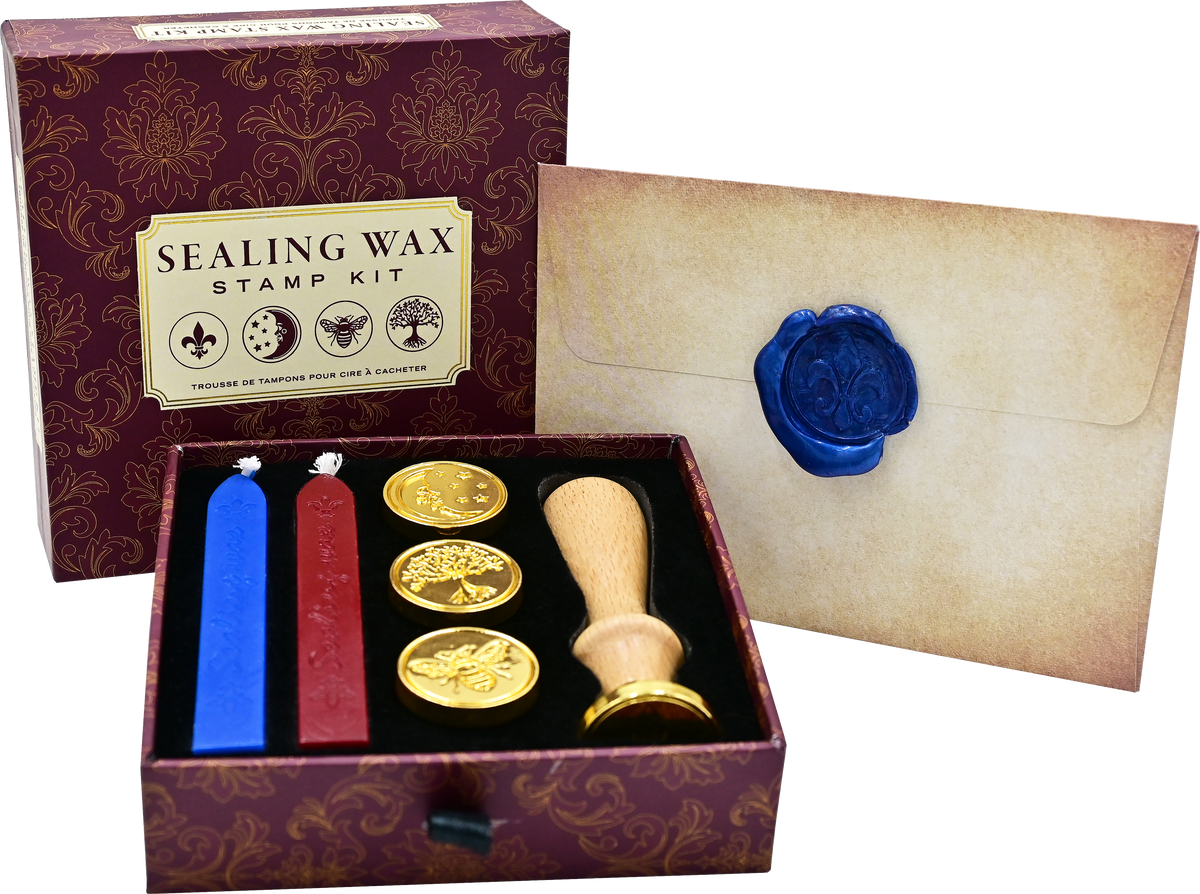 Sealing Wax Stamp Kit; Four Designs | Peter Pauper Press