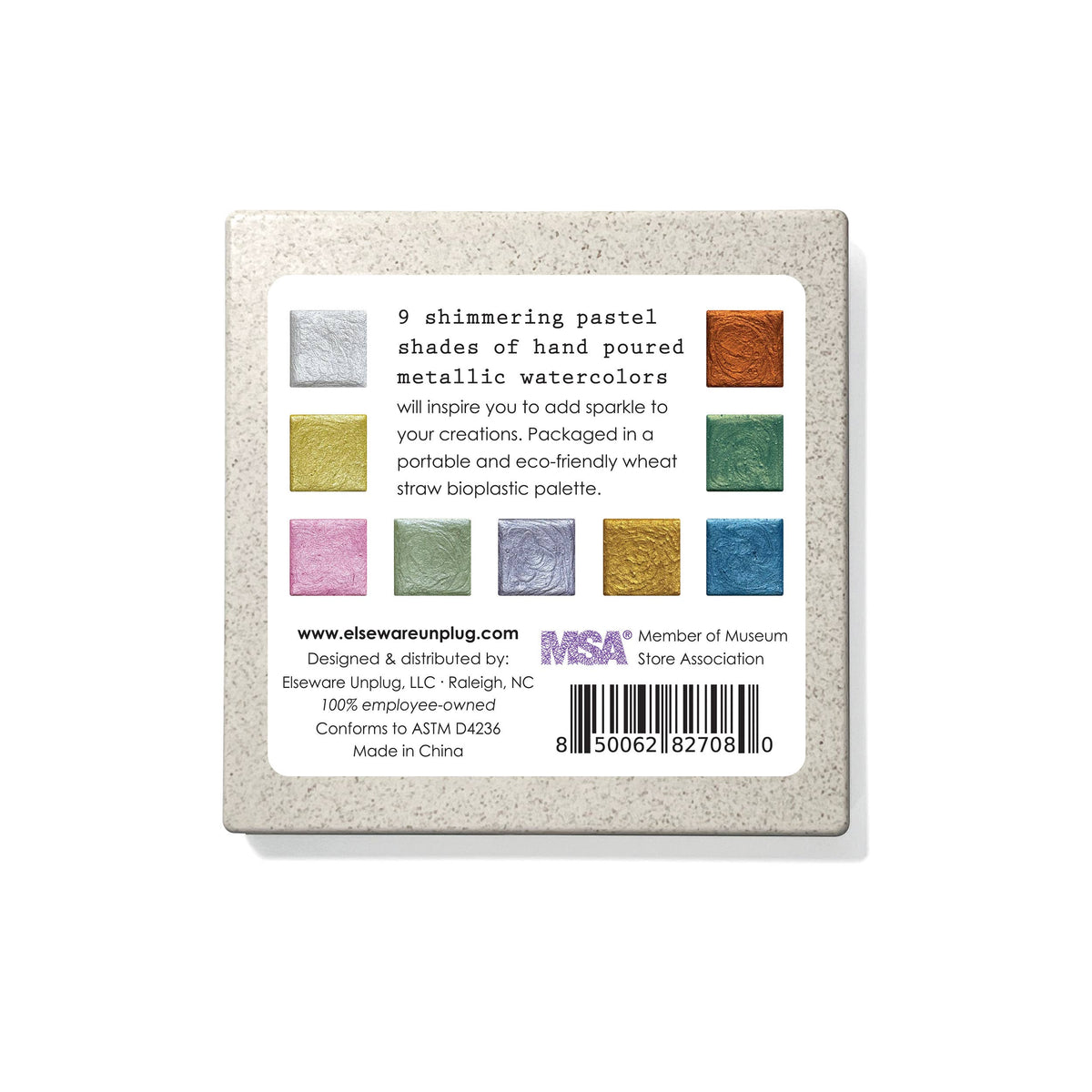 Metallic Watercolor Paint Set | 9 Colors | Elseware Unplug