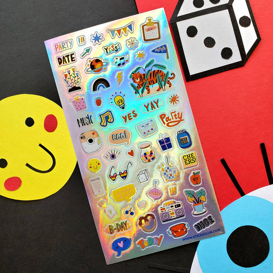 Stickii Sticker Sheet; Time to Party