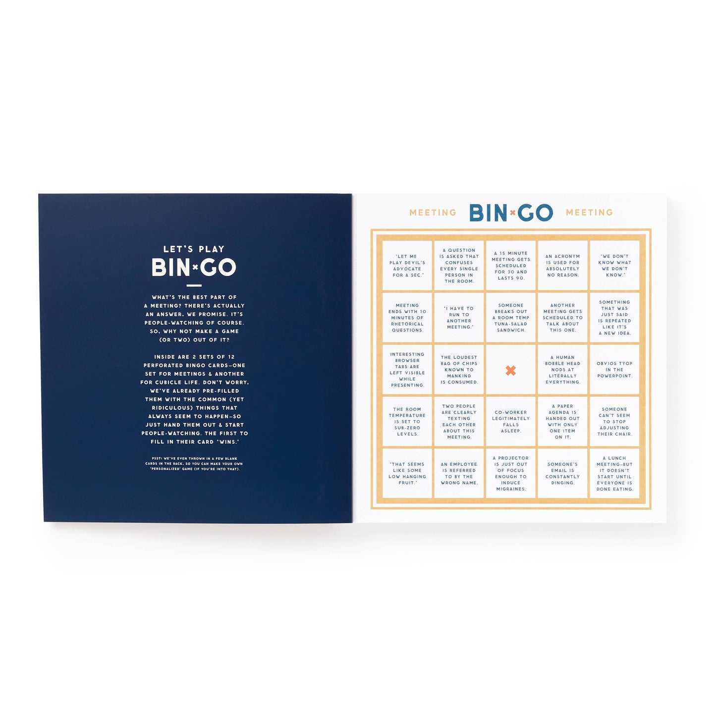 Bingo Book; Bin-go To A Dumb Meeting By Brass Monkey