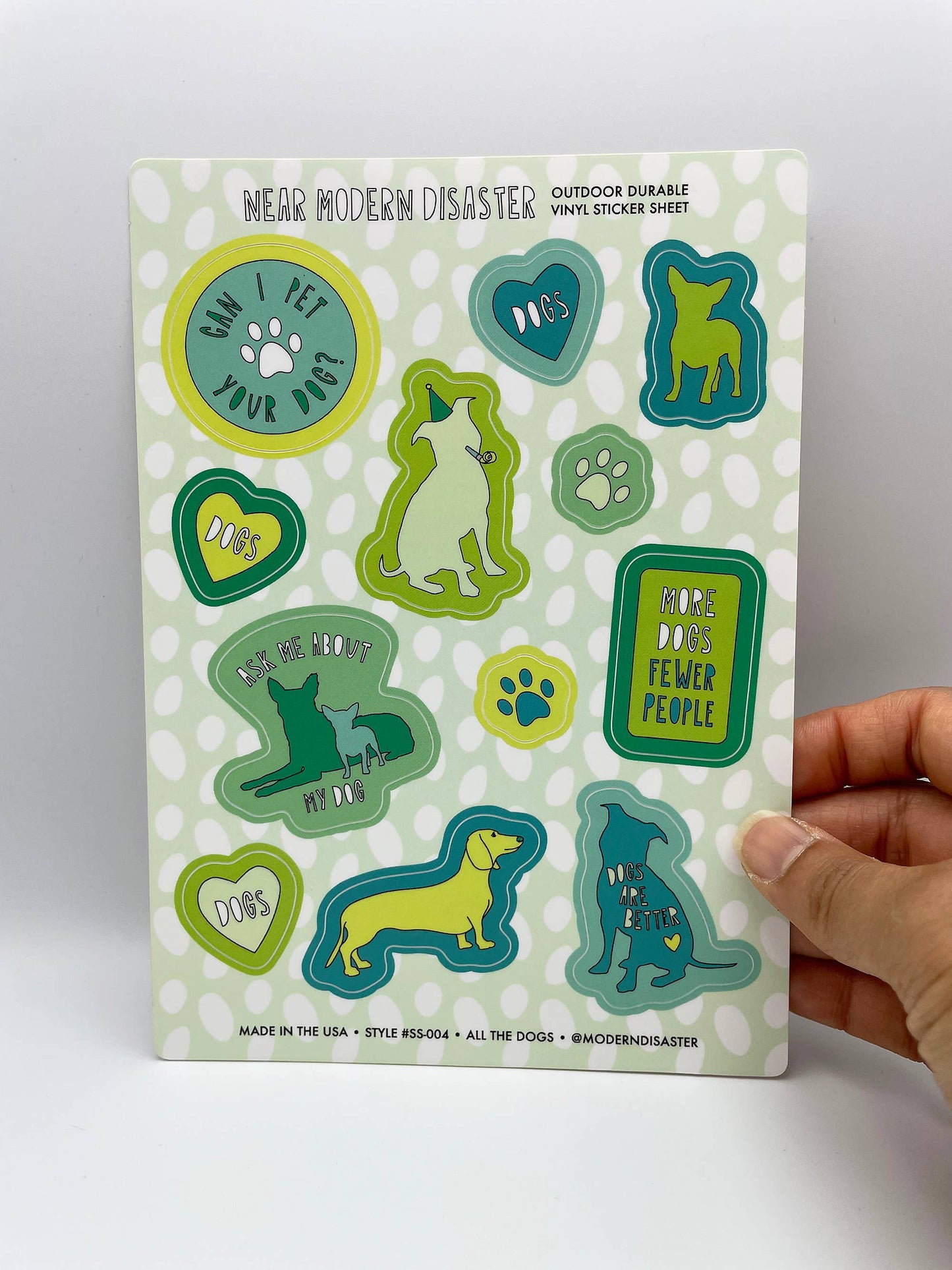 Sticker Sheet; All The Dogs