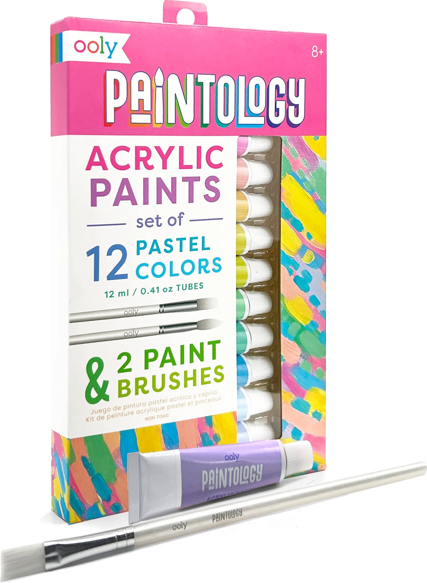 Ooly Paintology Acrylic Paints + 2 Brushes