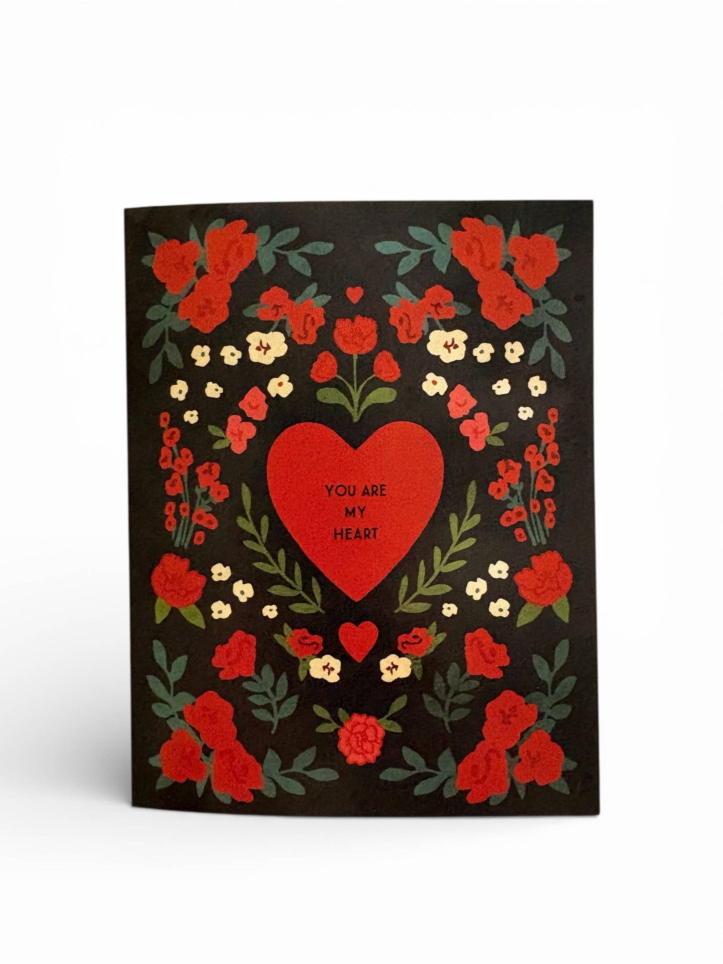 Love Card; You Are My Heart (Folk Art)