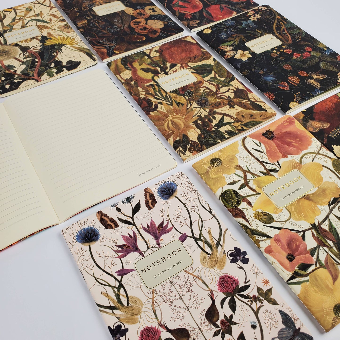 Notebook; Symmetrical Flora - BV by Bruno Visconti
