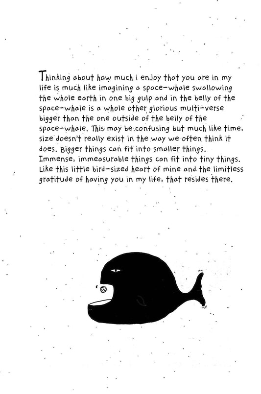 Greeting Card; Space Whale