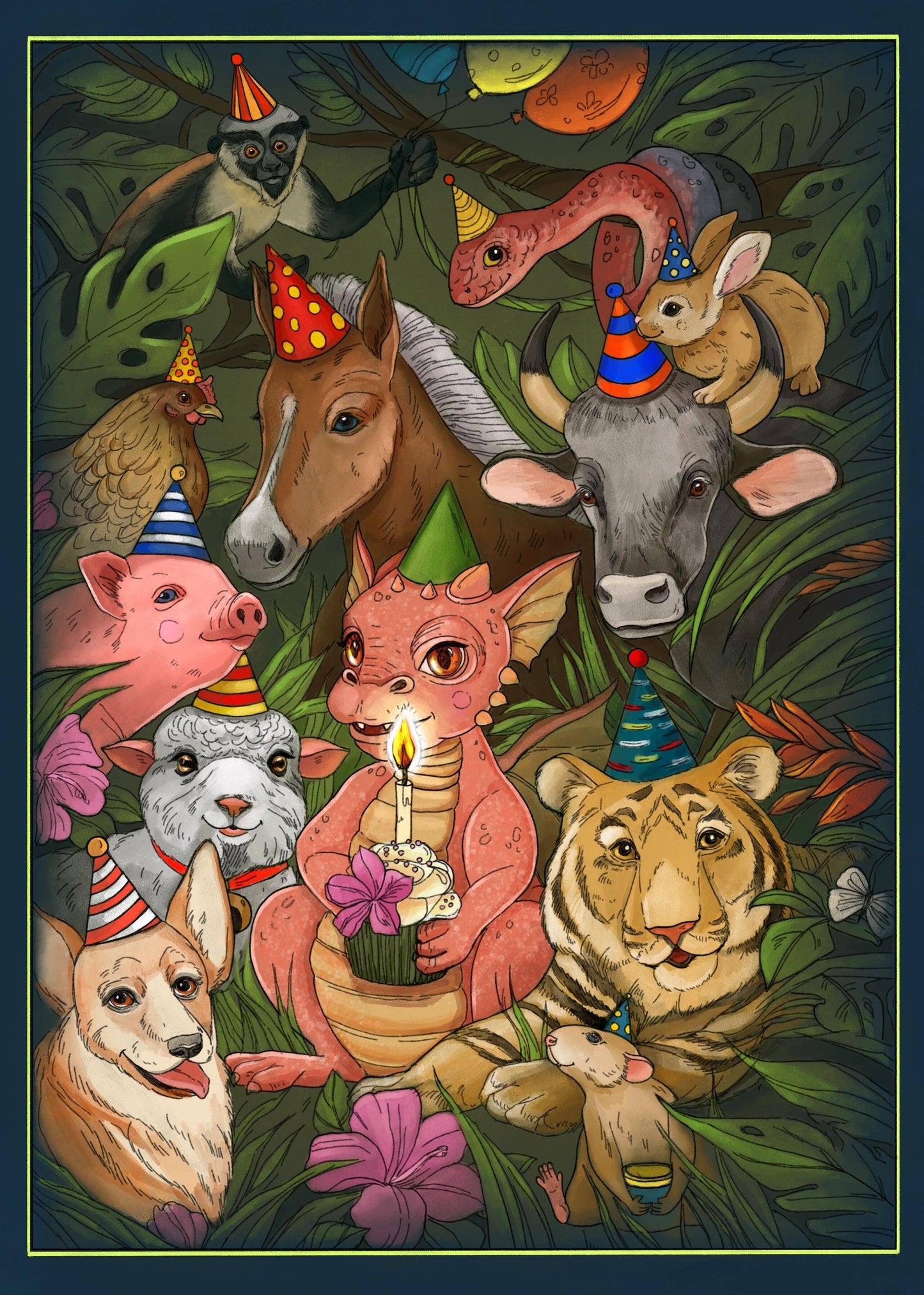 Camp Hollow Cake Topper; Year of the Ox
